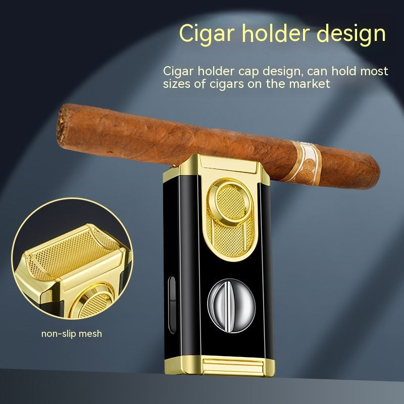 V-Cut Three Torch Lighter & Cigar Rest