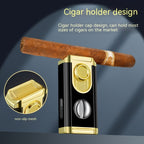 V-Cut Three Torch Lighter & Cigar Rest