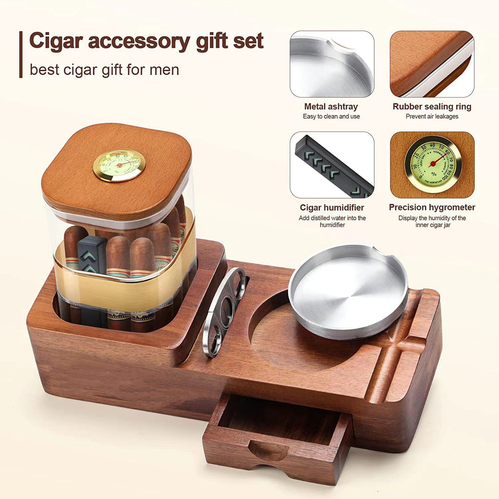 Table Top Cigar Storage & Accessory Organizer