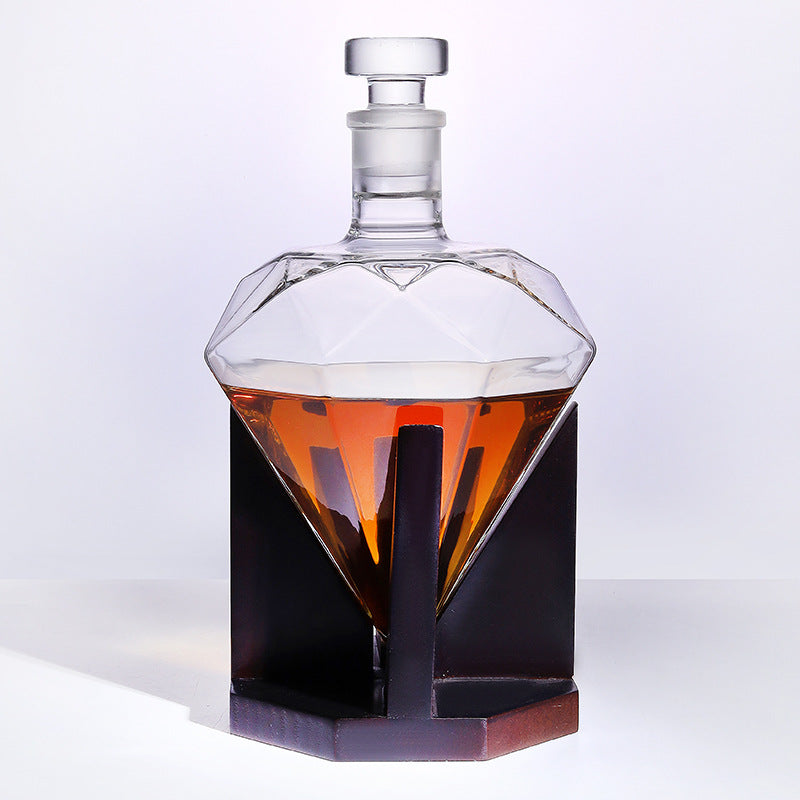 Borosilicate Glass Diamond Whiskey Decanter