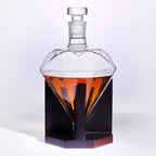 Borosilicate Glass Diamond Whiskey Decanter