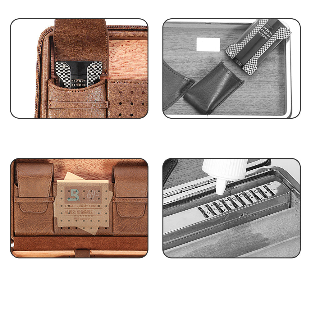 Elegant Leather Humidor
