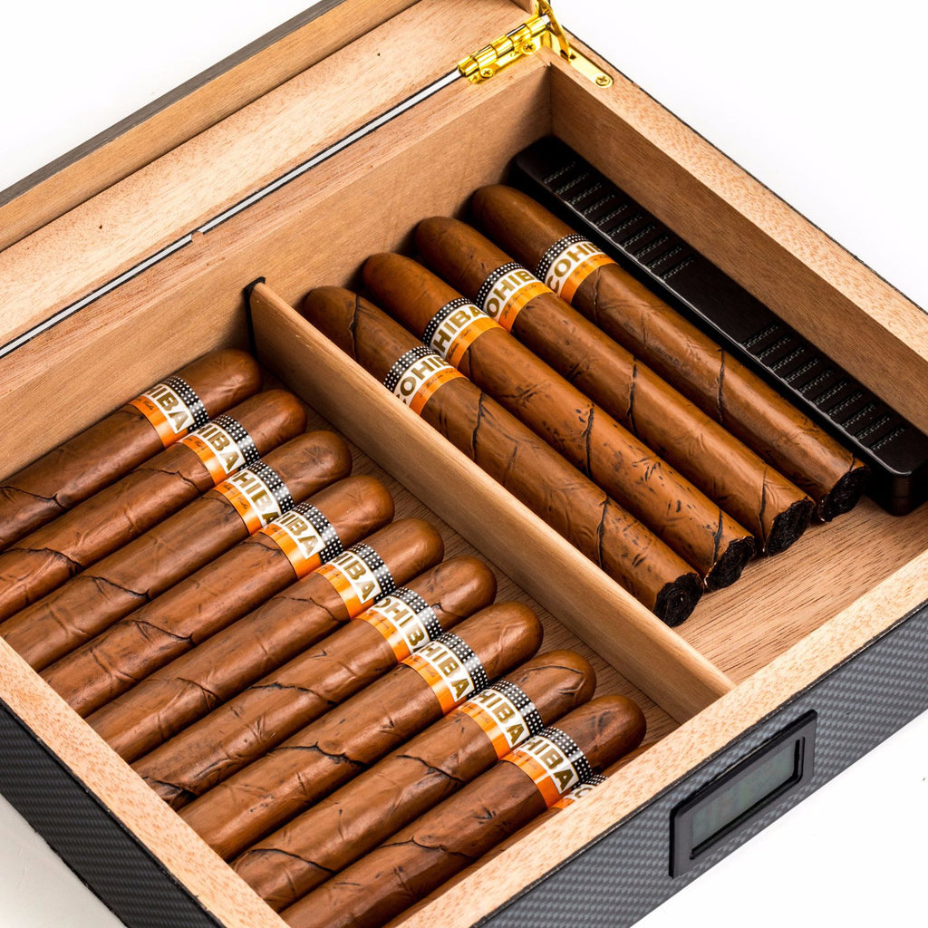 Cedar Wood Humidor with Digital Display