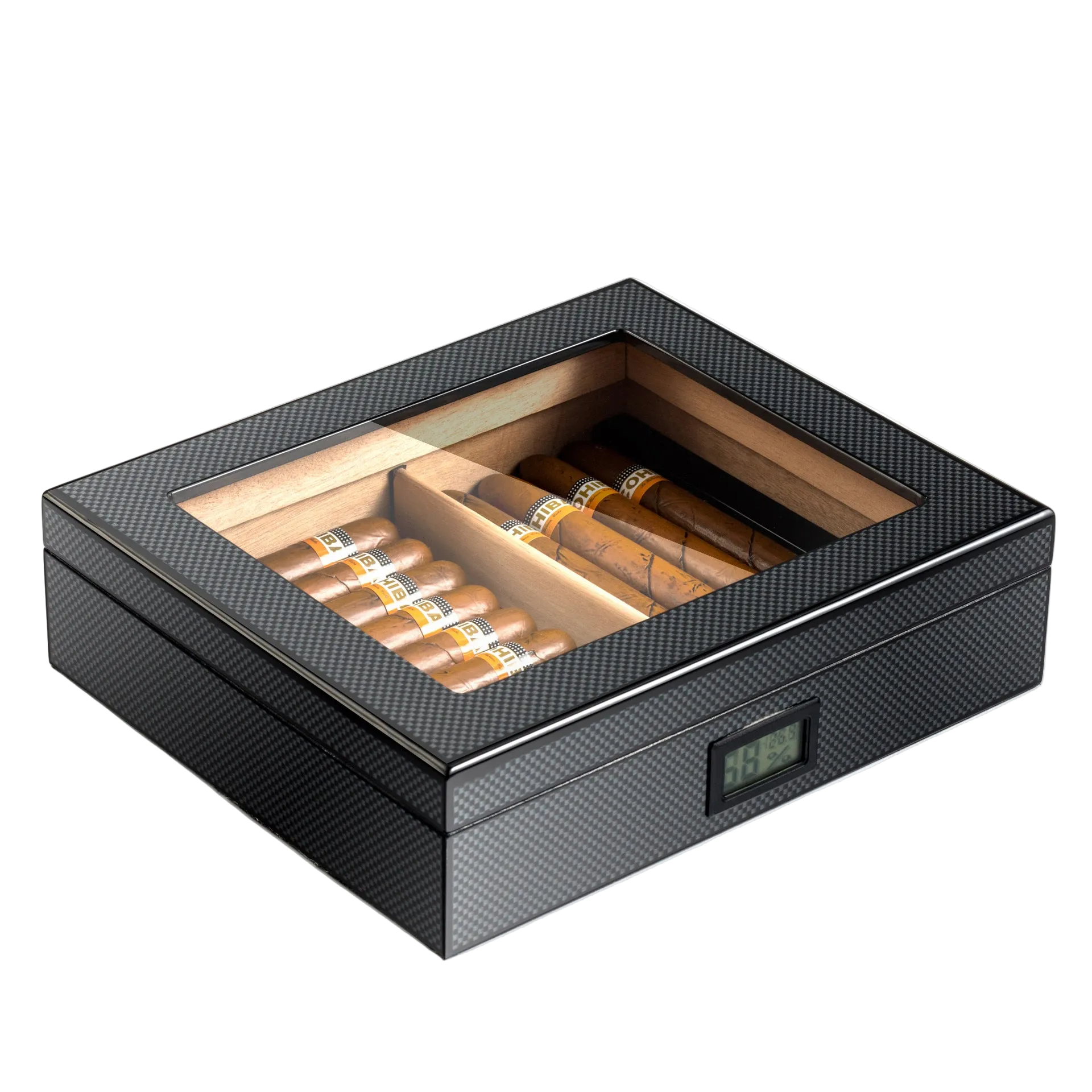 Cedar Wood Humidor with Digital Display