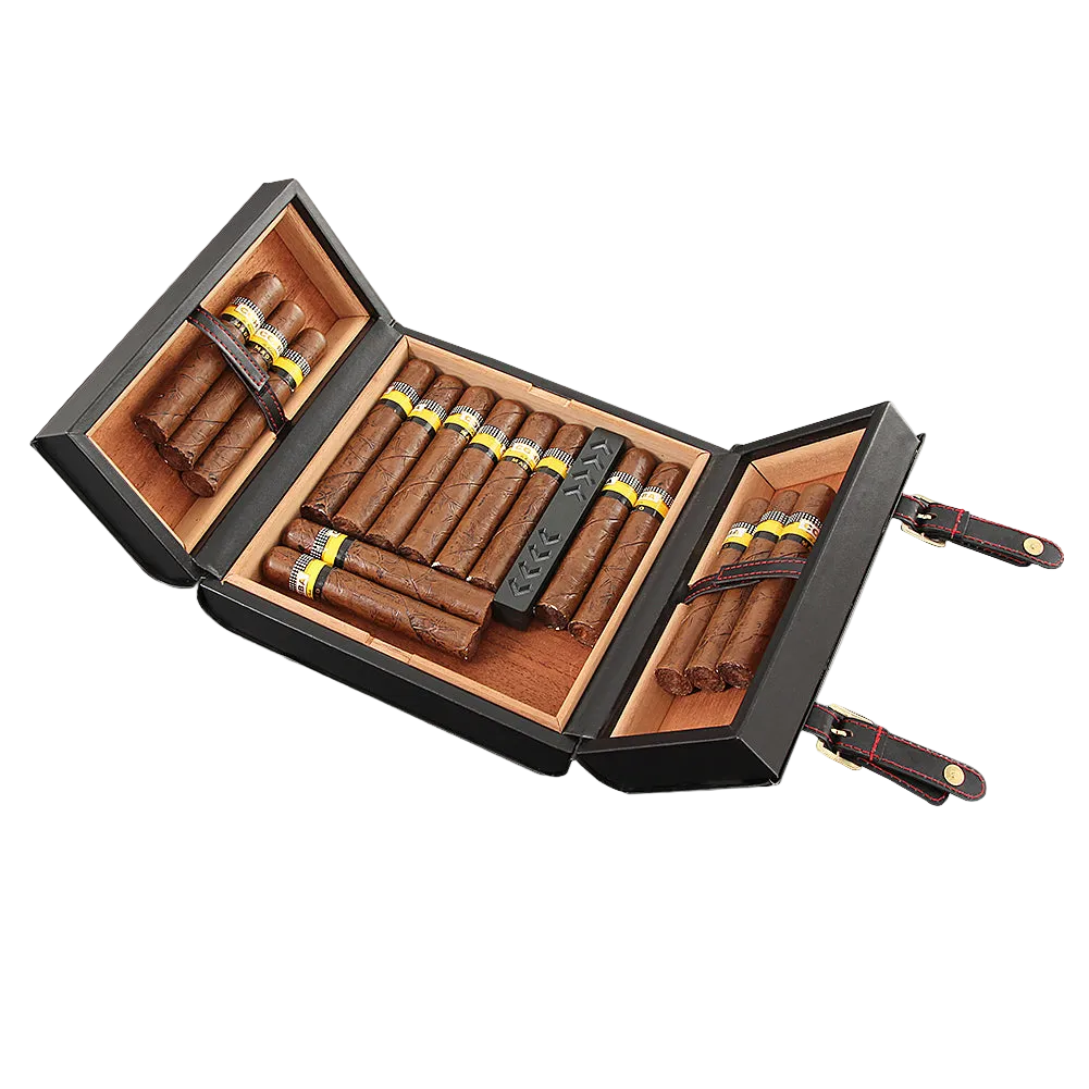 Leather Travel Humidor & Case