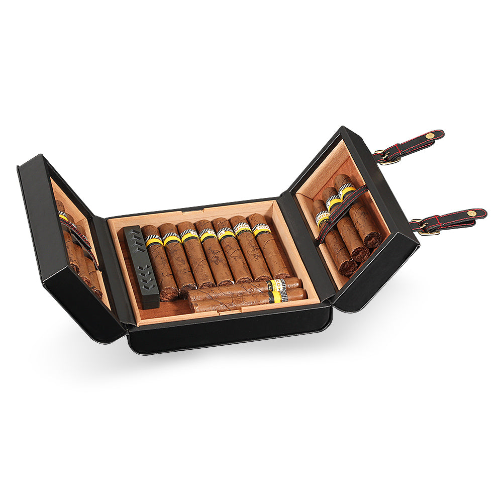 Leather Travel Humidor & Case