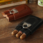Trident Cigar Case & Cutter Set