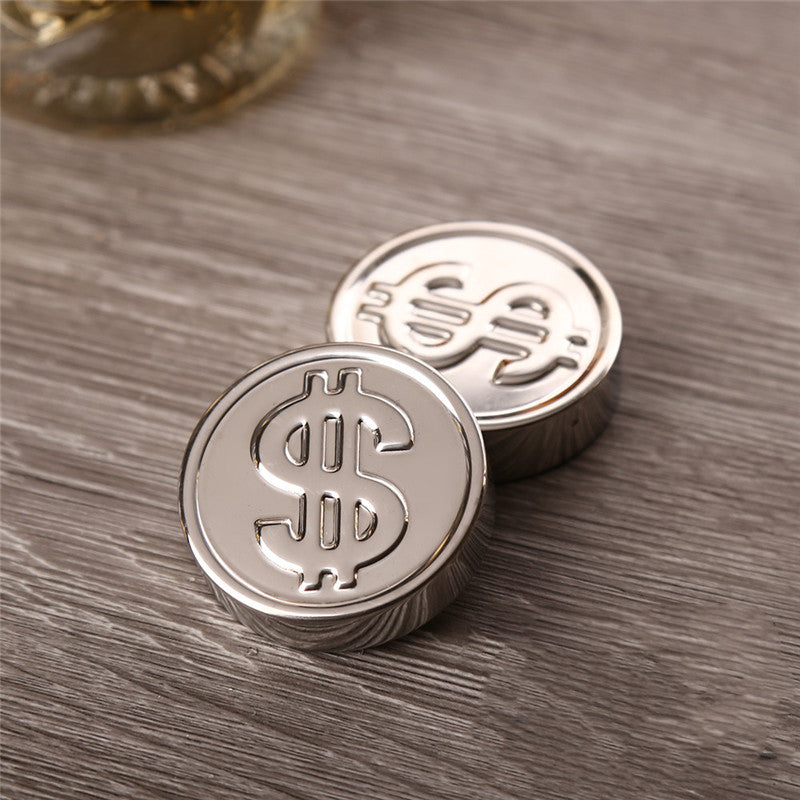 Stainless Steel Whiskey Coin-Shaped Chillers