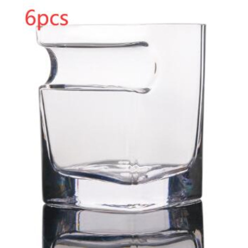 Whiskey Glass With Cigar Rest