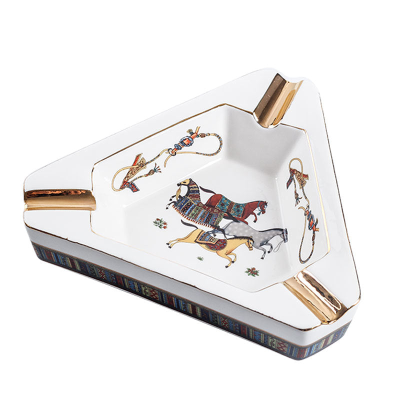 Caballos Triangular Ashtray