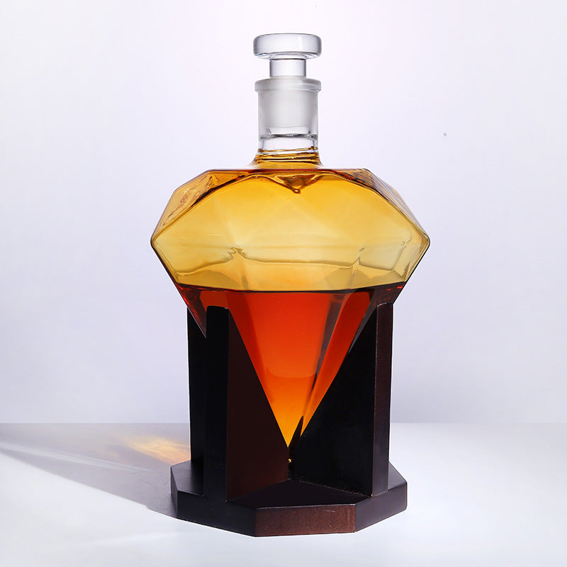 Borosilicate Glass Diamond Whiskey Decanter