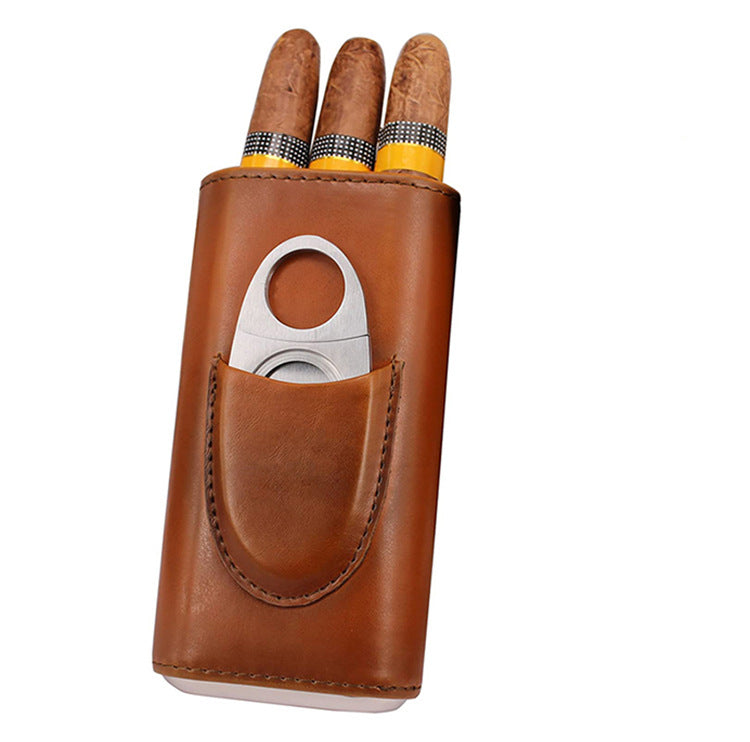 Three-Cigar Case & Cutter