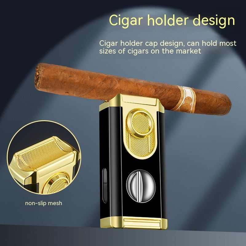 V-Cut Three Torch Lighter & Cigar Rest