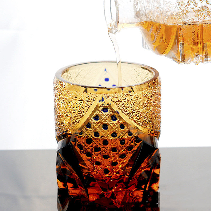 Japanese Style Hand Cut Whiskey Glass