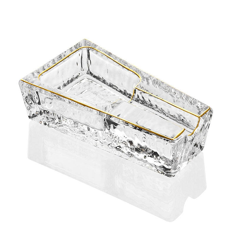 Elegant Glass Cigar Ashtray
