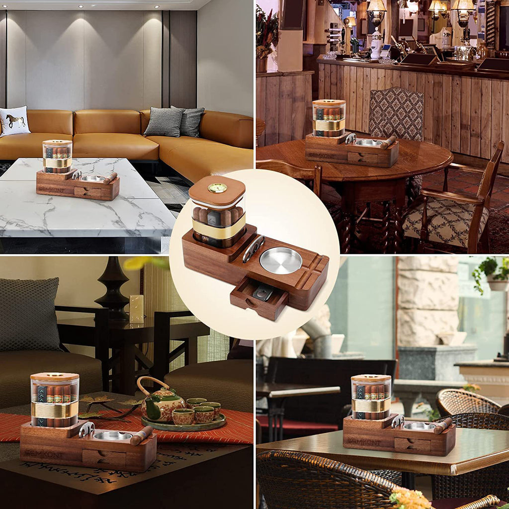 Table Top Cigar Storage & Accessory Organizer