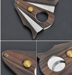 Sandalwood Double-Edged Cigar Cutter