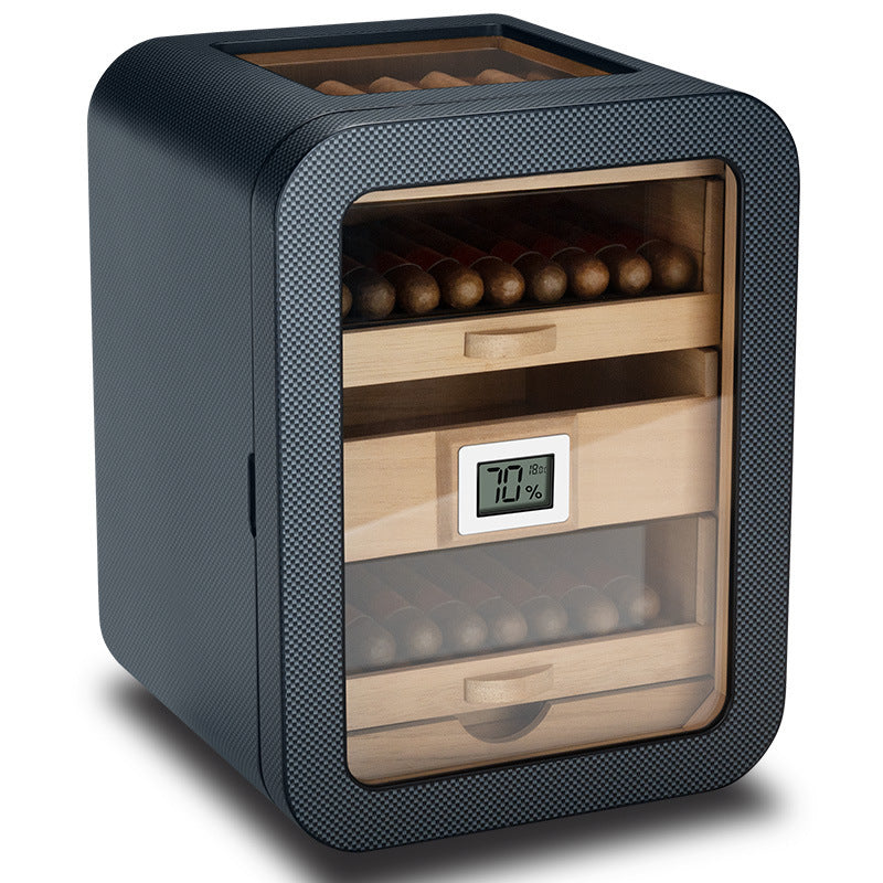 Desktop Wooden Cigar Humidor Cabinet