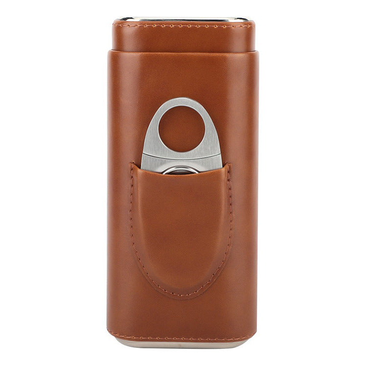 Three-Cigar Case & Cutter