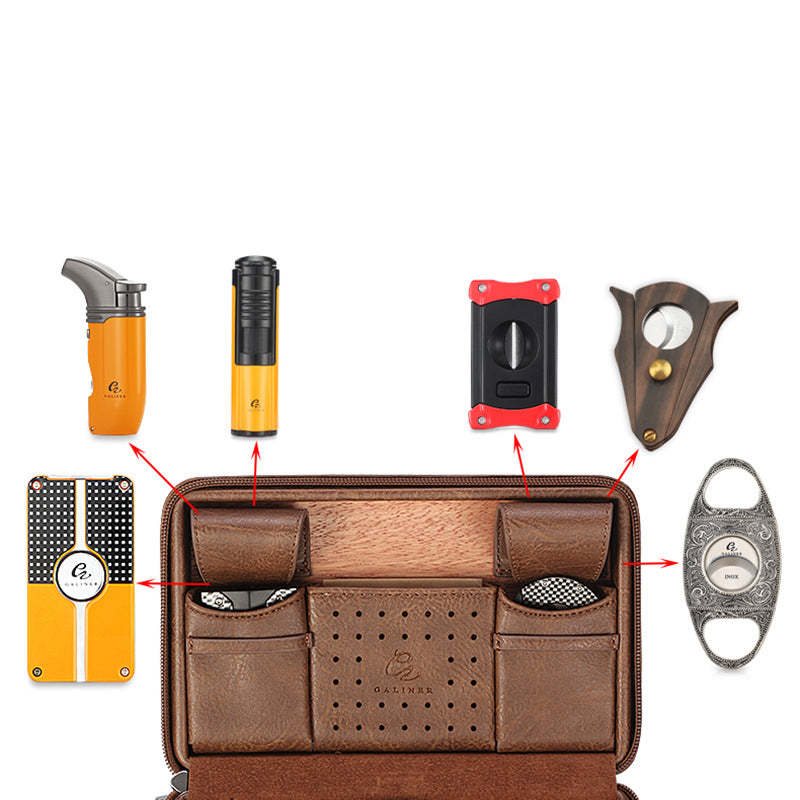 Elegant Leather Humidor