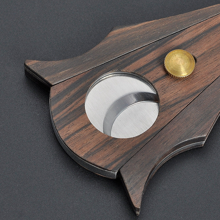 Sandalwood Double-Edged Cigar Cutter
