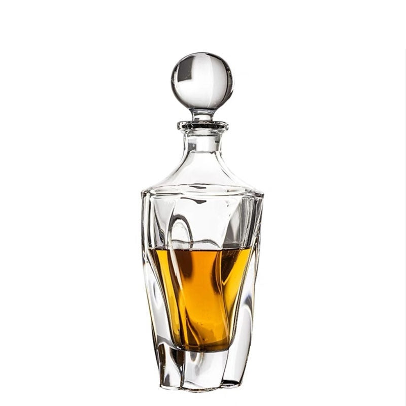 Elegant Whiskey Decanter and Drinking Glass
