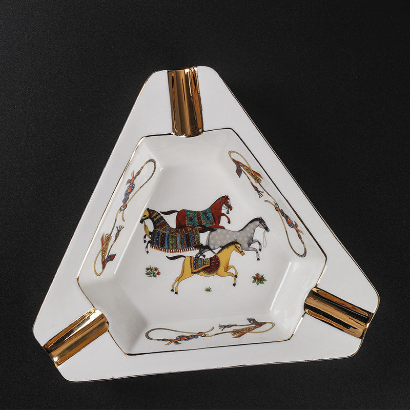 Caballos Triangular Ashtray