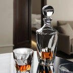 Elegant Whiskey Decanter and Drinking Glass