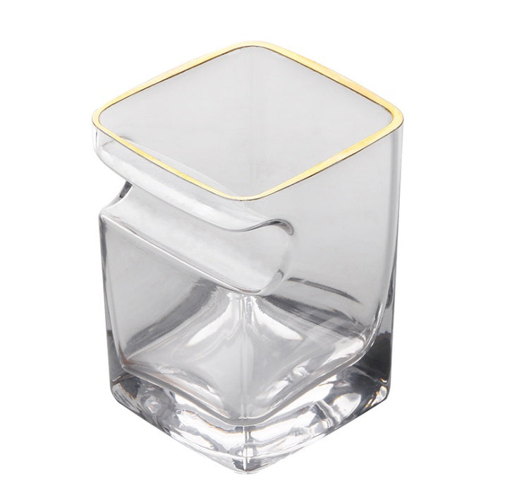 Whiskey Glass With Cigar Rest