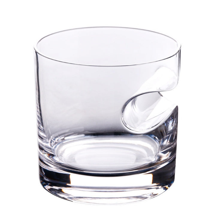 Whiskey Glass With Cigar Rest