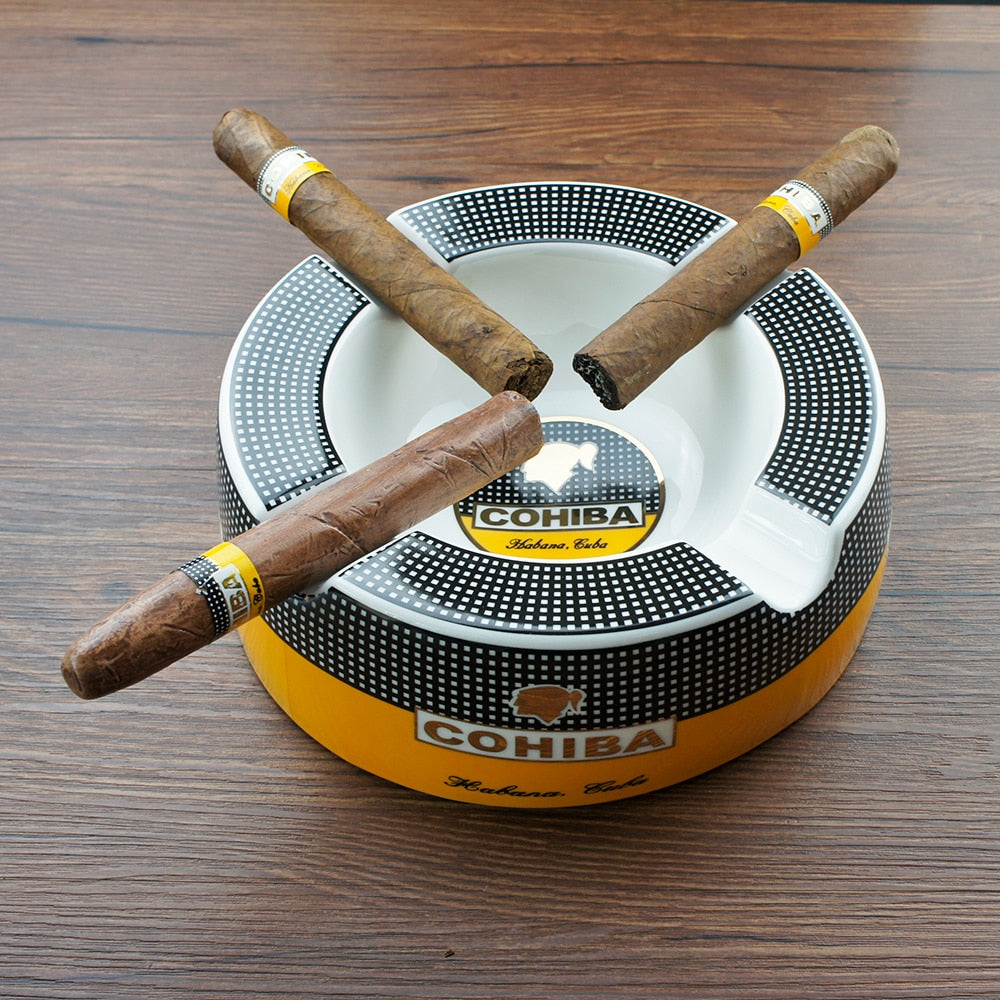 4-Slot Round Ashtray