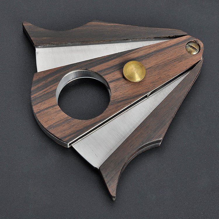 Sandalwood Double-Edged Cigar Cutter