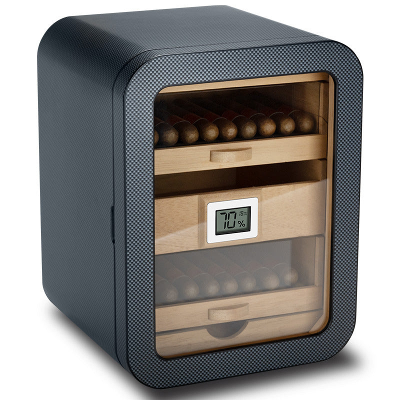 Desktop Wooden Cigar Humidor Cabinet