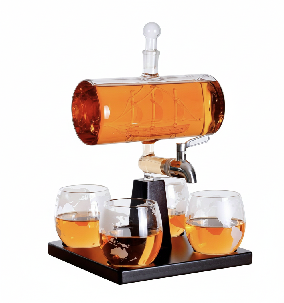 Flagship Whiskey Decanter Set