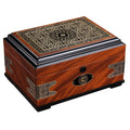 Large Ornate Cedar Wood Cigar Humidor