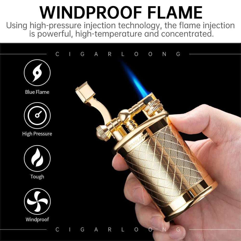 The Monarch Windproof Cigar Lighter and Punch Gift Set