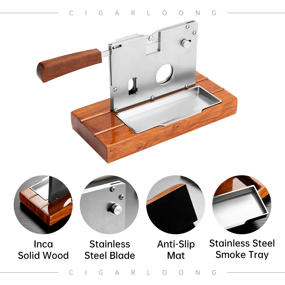 The Cleaver Multifunctional Tabletop Guillotine Cigar Cutter