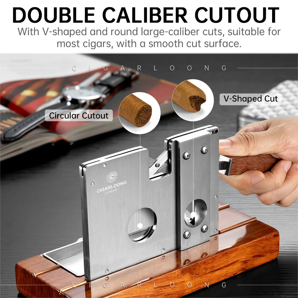 The Cleaver Multifunctional Tabletop Guillotine Cigar Cutter