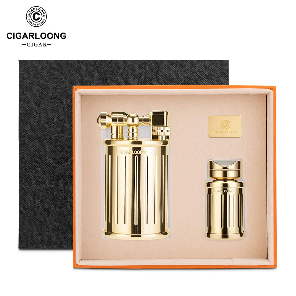 The Monarch Windproof Cigar Lighter and Punch Gift Set