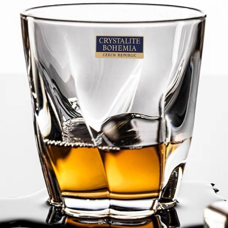 Elegant Whiskey Decanter and Drinking Glass