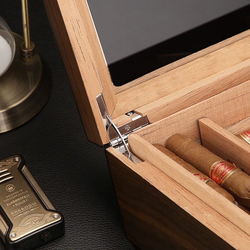 Large Capacity Partitioned Cedar Wood Humidor