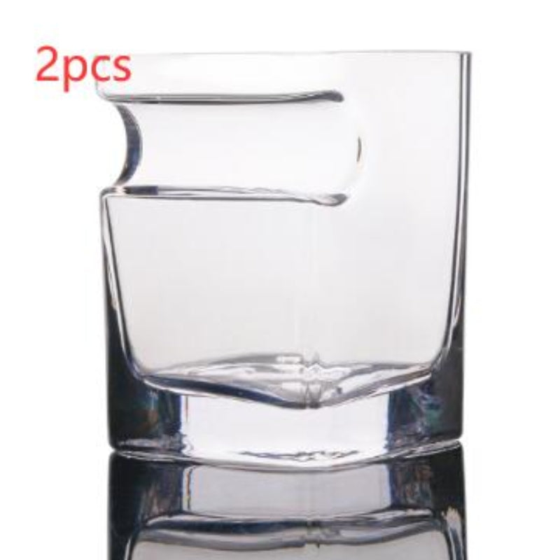 Whiskey Glass With Cigar Rest
