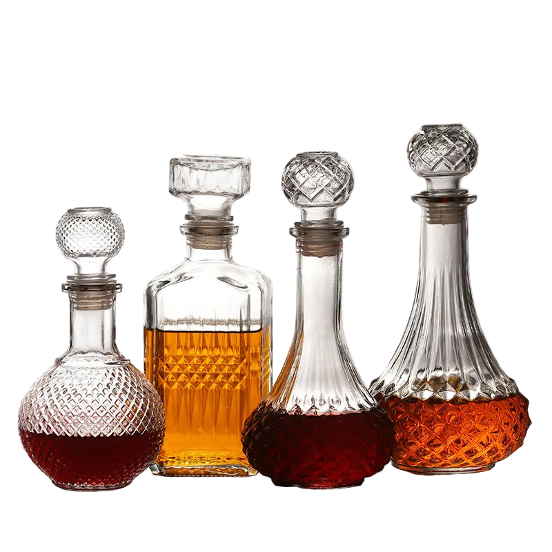 Assorted Whiskey Decanter Set
