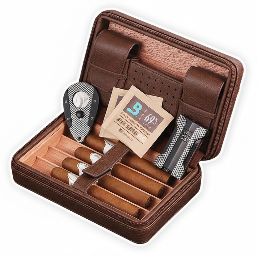 Elegant Leather Humidor