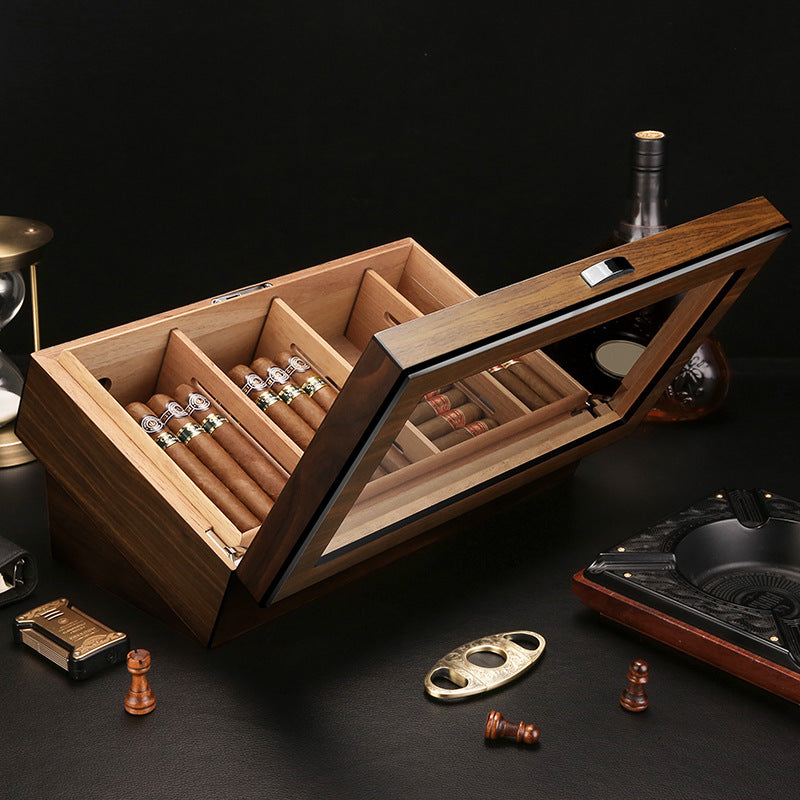 Large Capacity Partitioned Cedar Wood Humidor