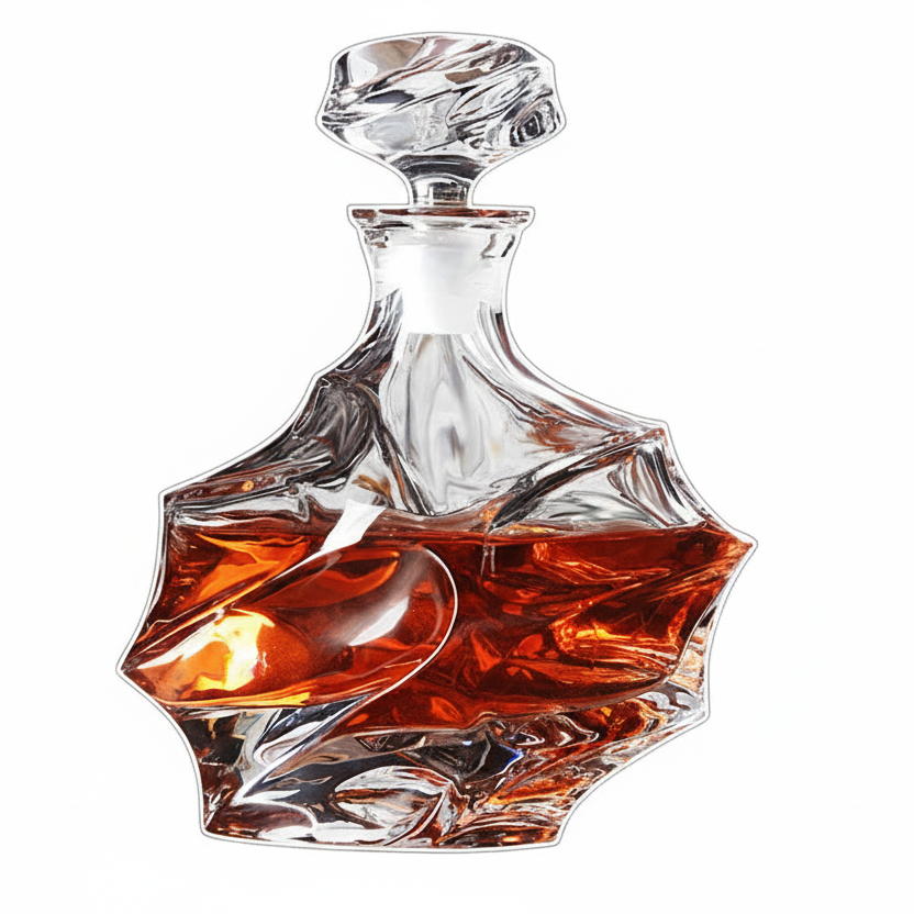 Luxury Avant-Garde Crystal Glass Whiskey Decanter