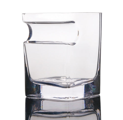Whiskey Glass With Cigar Rest