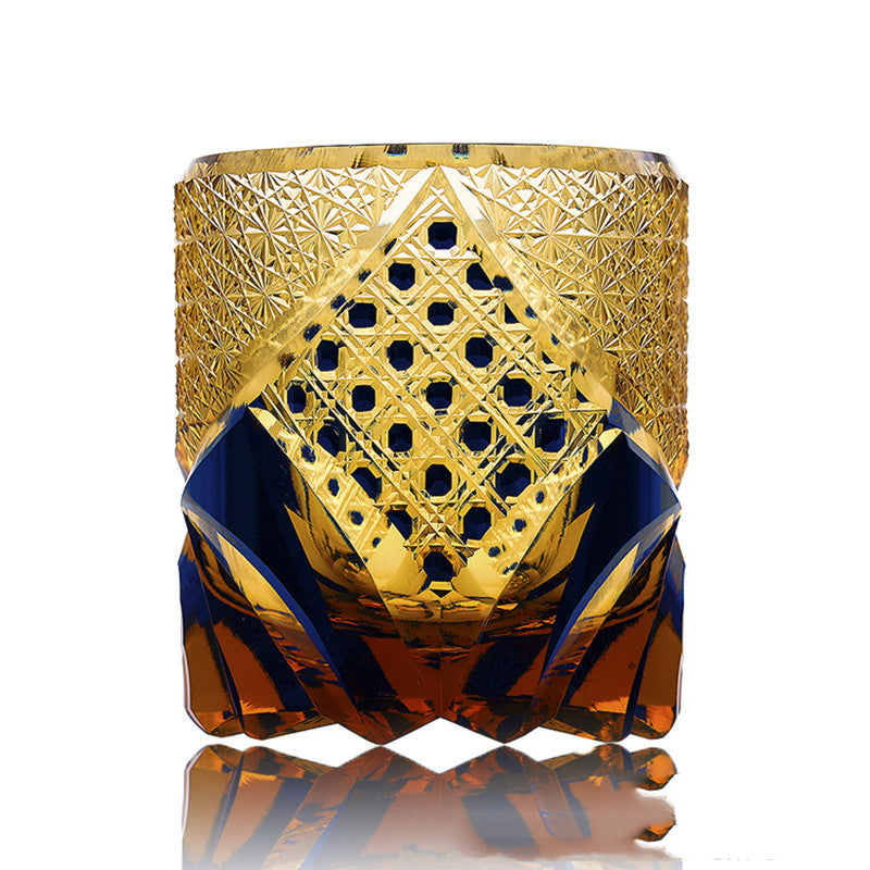 Japanese Style Hand Cut Whiskey Glass