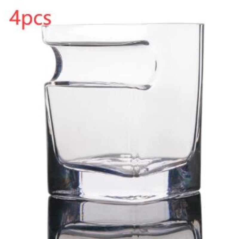 Whiskey Glass With Cigar Rest