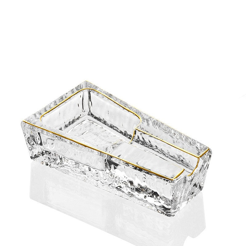 Elegant Glass Cigar Ashtray